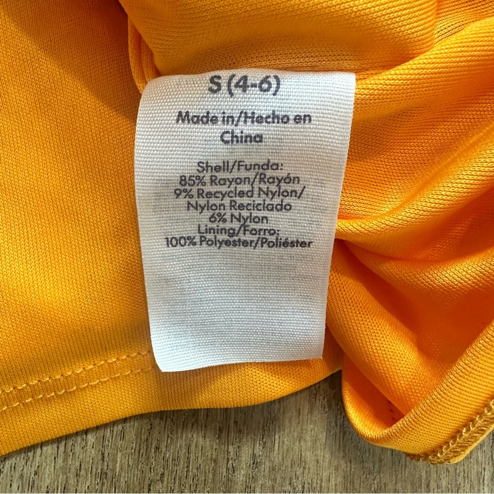 NWOT No Boundaries Orange & Yellow Mini Floral Dress Size Small - Picture 11 of 11